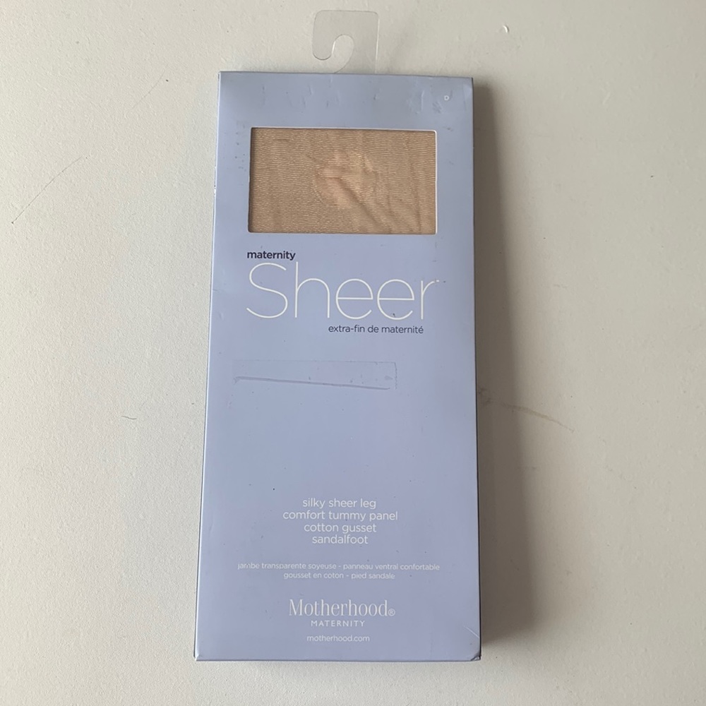NWT Motherhood Maternity Silky Sheer Leg Tights